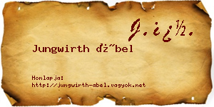 Jungwirth Ábel névjegykártya