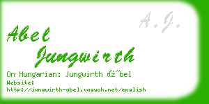 abel jungwirth business card